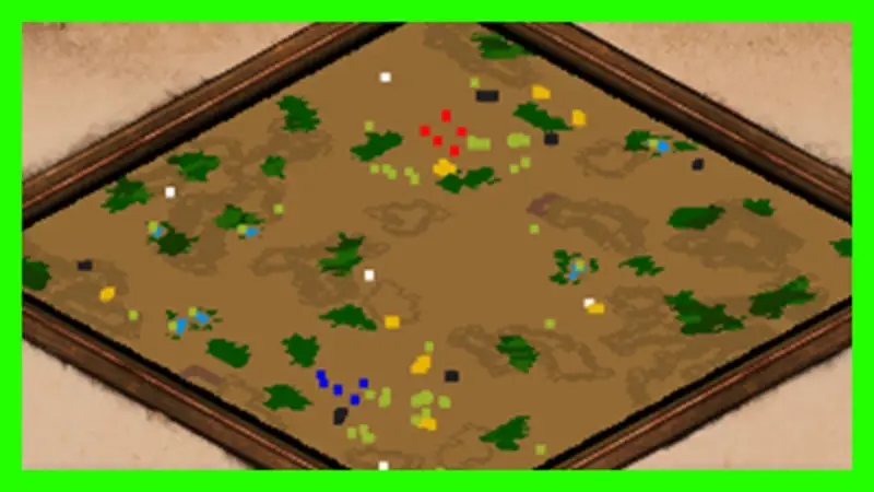 A minimap with the Simplified Colors mod applied