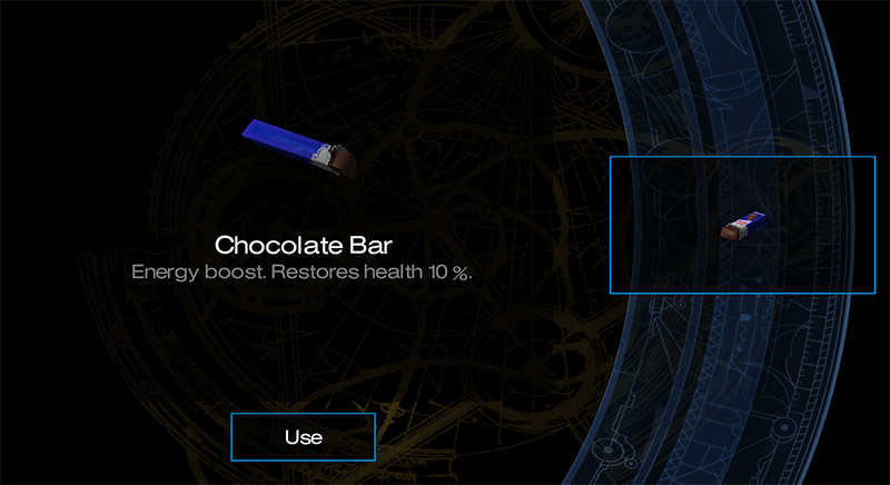 Tomb Raider Remastered: Angel of Darkness, using a chocolate bar