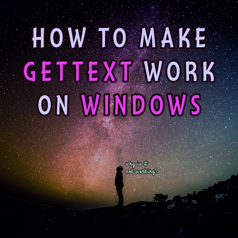 How to make Gettext work with PHP on Windows 11