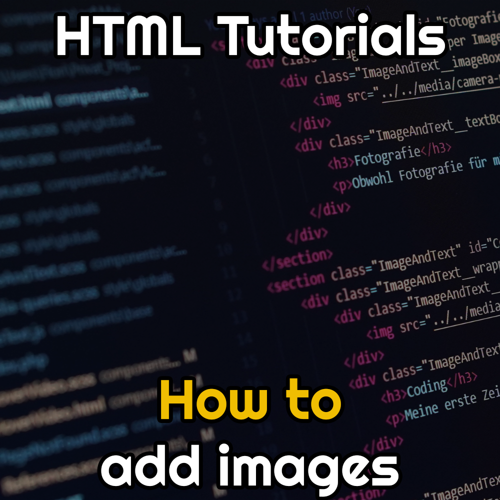 HTML: How to add images