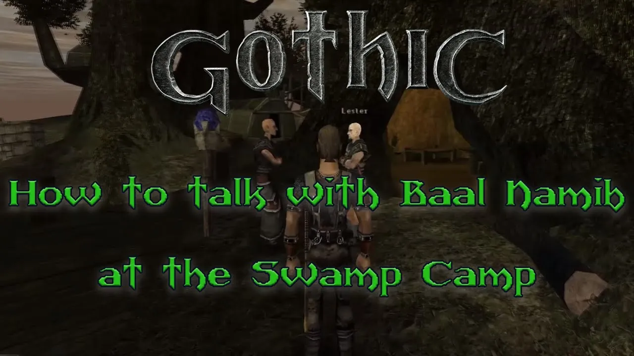 How to talk with Baal Namib in the Swamp Camp and find Lester