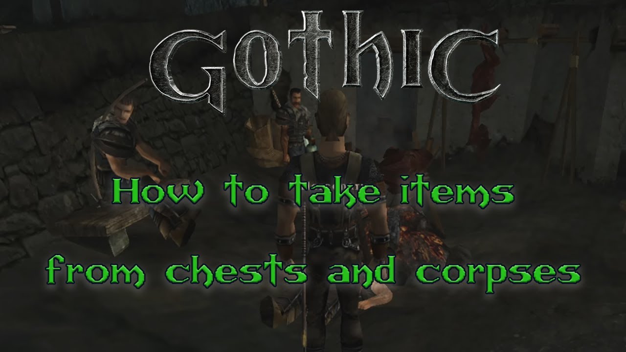 How to take items from chests and corpses