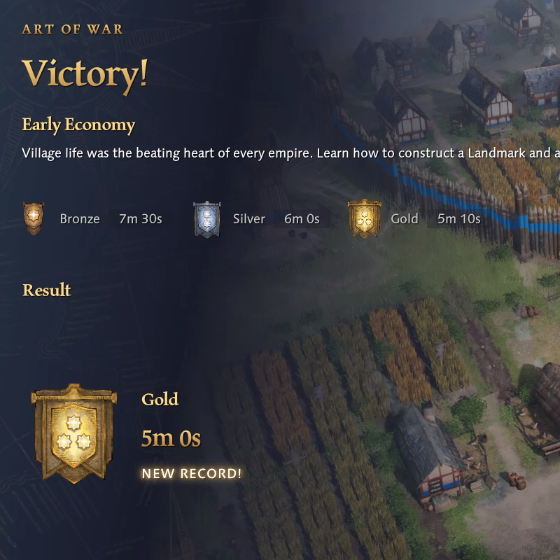 Come prendere la medaglia d'oro nella sfida "Early Economy" - Age of Empires 4