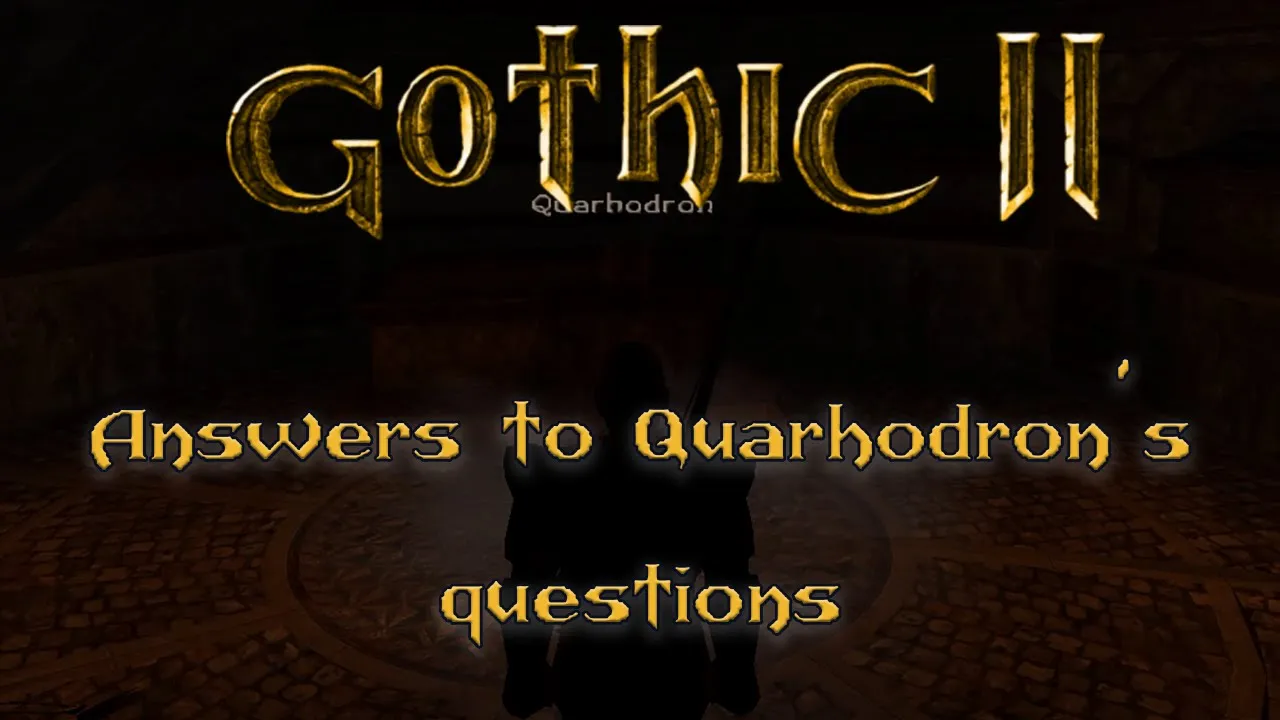 The answers to Quarhodron's questions